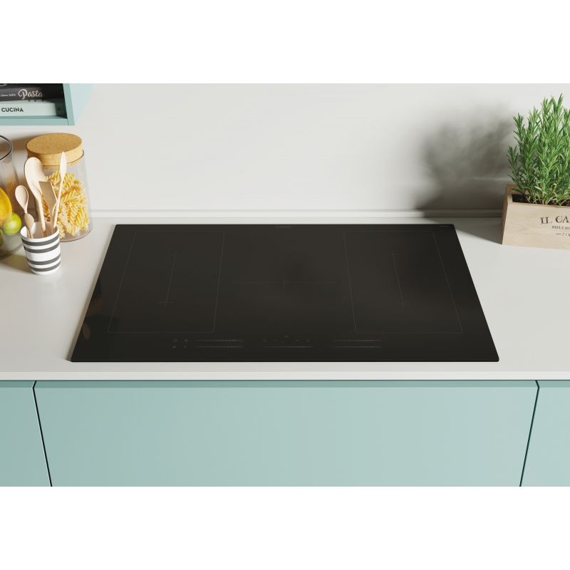 Candy CIFS85MCTT 1 Noir Intégré 77 cm Plaque avec zone à induction 5 zone(s)