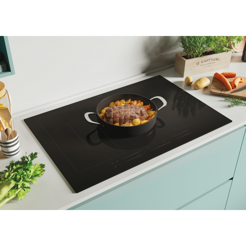 Candy CIFS85MCTT 1 Noir Intégré 77 cm Plaque avec zone à induction 5 zone(s)