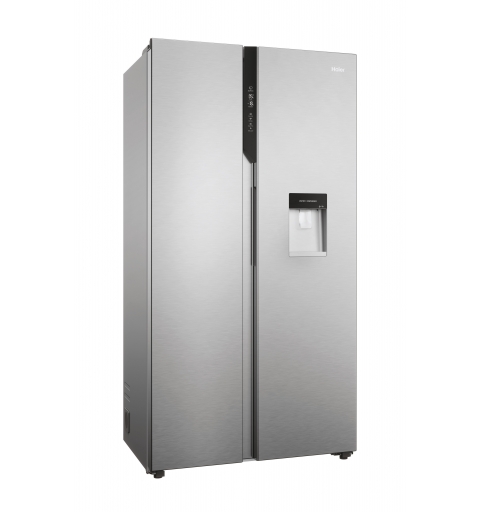 Haier SBS 90 Serie 5 HSR5918DWMP side-by-side refrigerator Freestanding 521 L D Platinum, Stainless steel