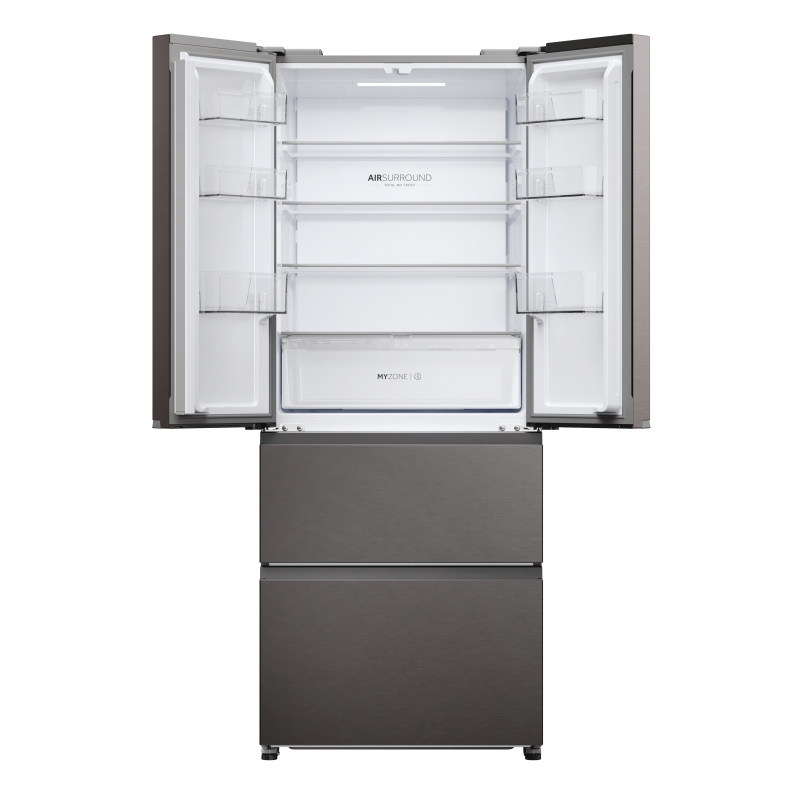 Haier HFR3718ENMD frigo américain Pose libre 402 L E Acier inoxydable