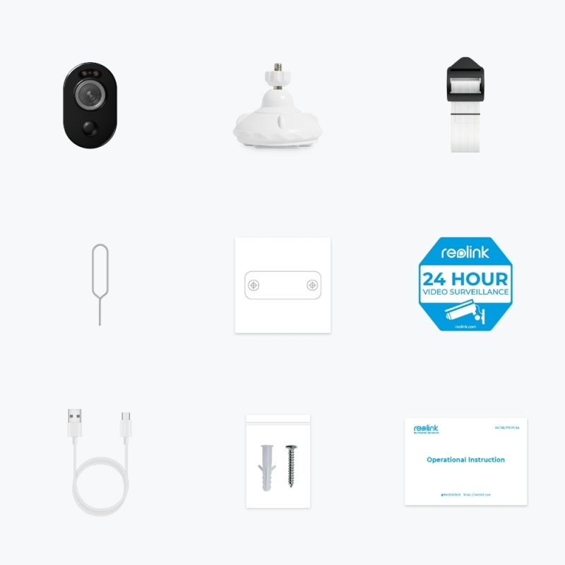 Reolink Argus Series B330 Telecamera di sicurezza IP Interno e esterno 2880 x 1616 Pixel Parete