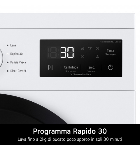 LG F4NA1009NWK lavadora Carga frontal 9 kg 1400 RPM Blanco