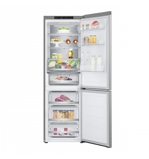 LG GBV5140DPY Frigorifero combinato, Classe D, 344L, Fresh Converter, Porte piatte, Argento