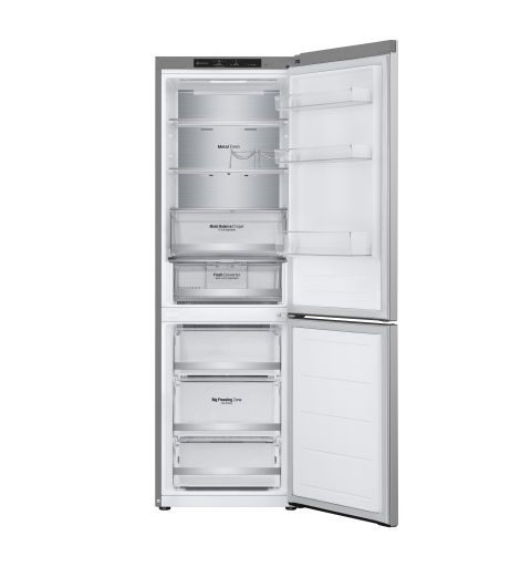 LG GBV5140DPY Frigorifero combinato, Classe D, 344L, Fresh Converter, Porte piatte, Argento