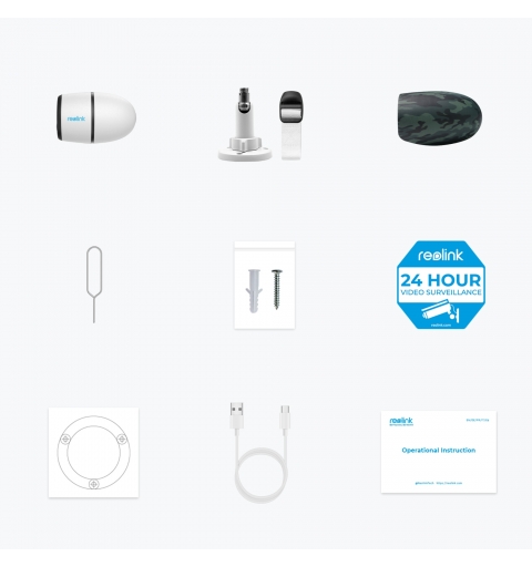 Reolink Go Series G330 Bullet IP security camera Outdoor 2560 x 1440 pixels Wall
