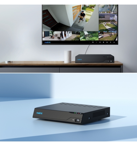 Reolink NVS8 - 8-Channel PoE NVR for 24 7 Recording, Support up to 16MP, 2TB HDD Built-in, Up to 12TB Storage Capacity