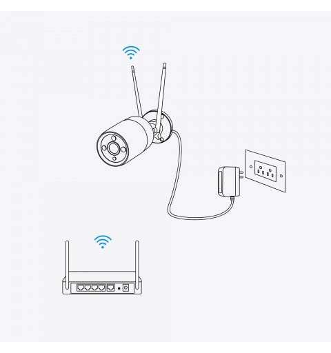 Reolink W320 - 5MP Outdoor Security Camera, 2.4 5 GHz Wi-Fi, Person Vehicle Animal Detection, 100ft Night Vision