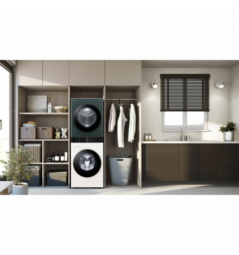 LG WT1210EGF washer dryer Freestanding Front-load Green, White A