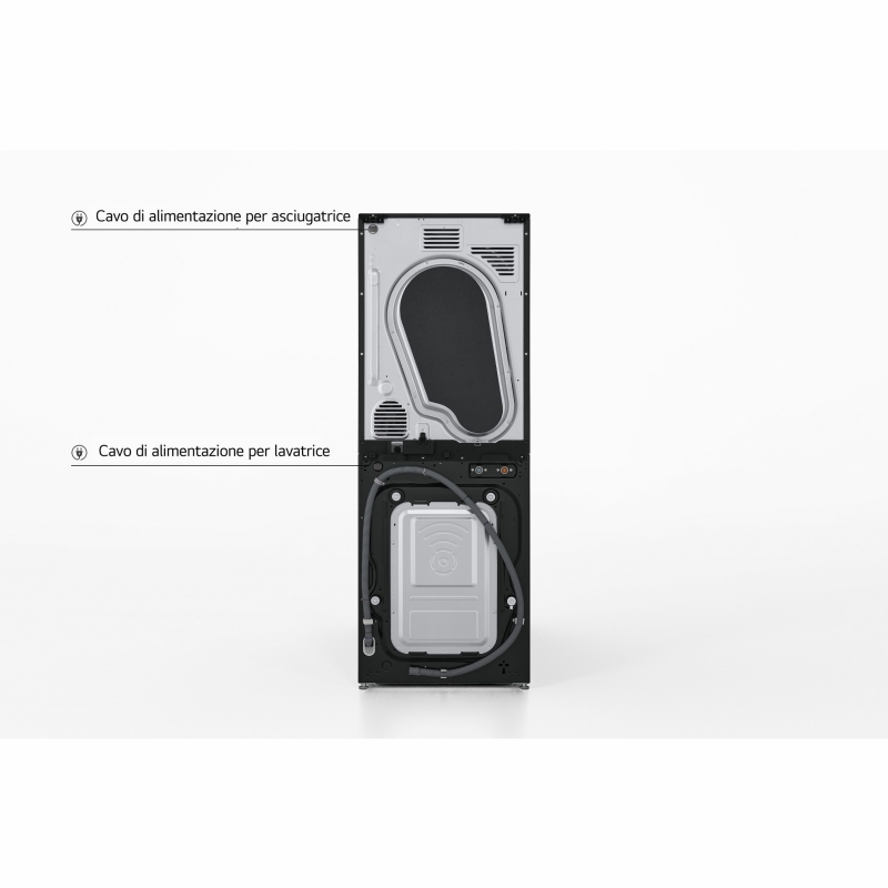 LG WT1210EGF washer dryer Freestanding Front-load Green, White A