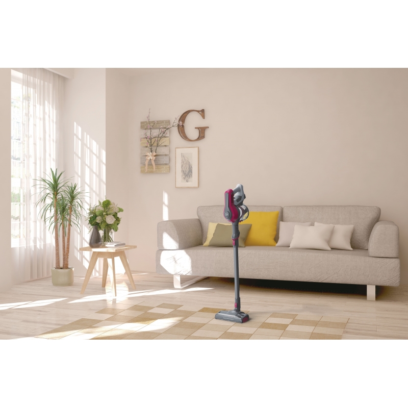 Hoover HF1 , Aspirapolvere senza filo, Magenta, 0,9L, Senza sacchetto Hoover HF1 , Aspirapolvere senza filo, Magenta, 0,9L, Senza sacchetto