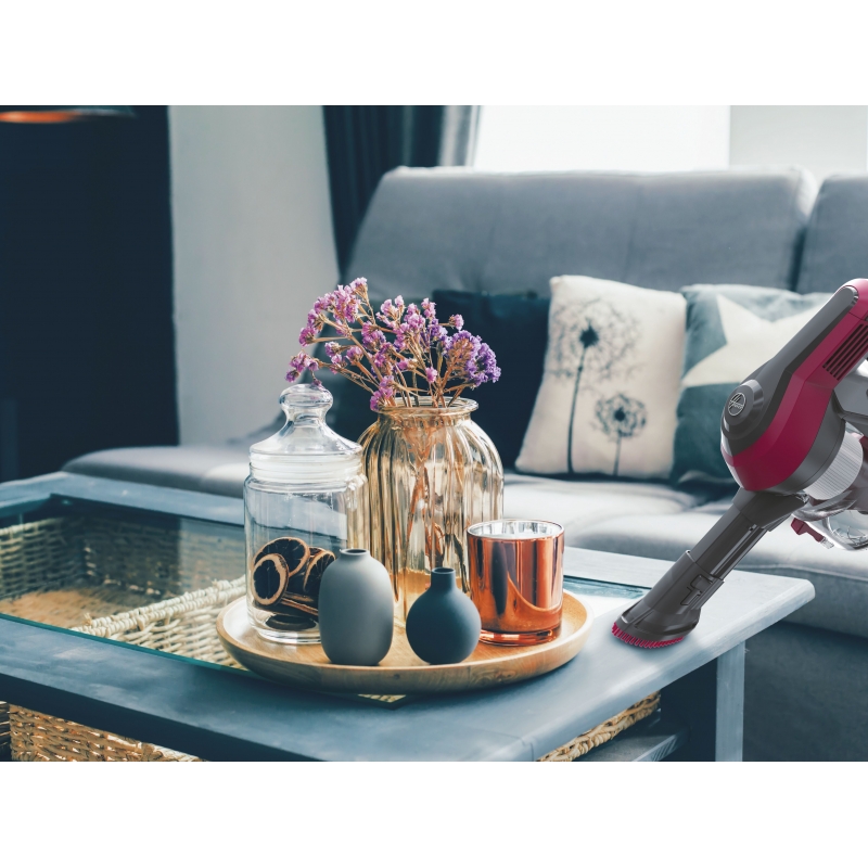 Hoover HF1 , Aspirapolvere senza filo, Magenta, 0,9L, Senza sacchetto Hoover HF1 , Aspirapolvere senza filo, Magenta, 0,9L, Senza sacchetto