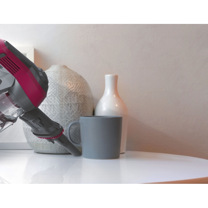 Hoover HF1 HF110P 011 Aspirateur balai Batterie Sec Tissu Sans sac 0,9 L Magenta