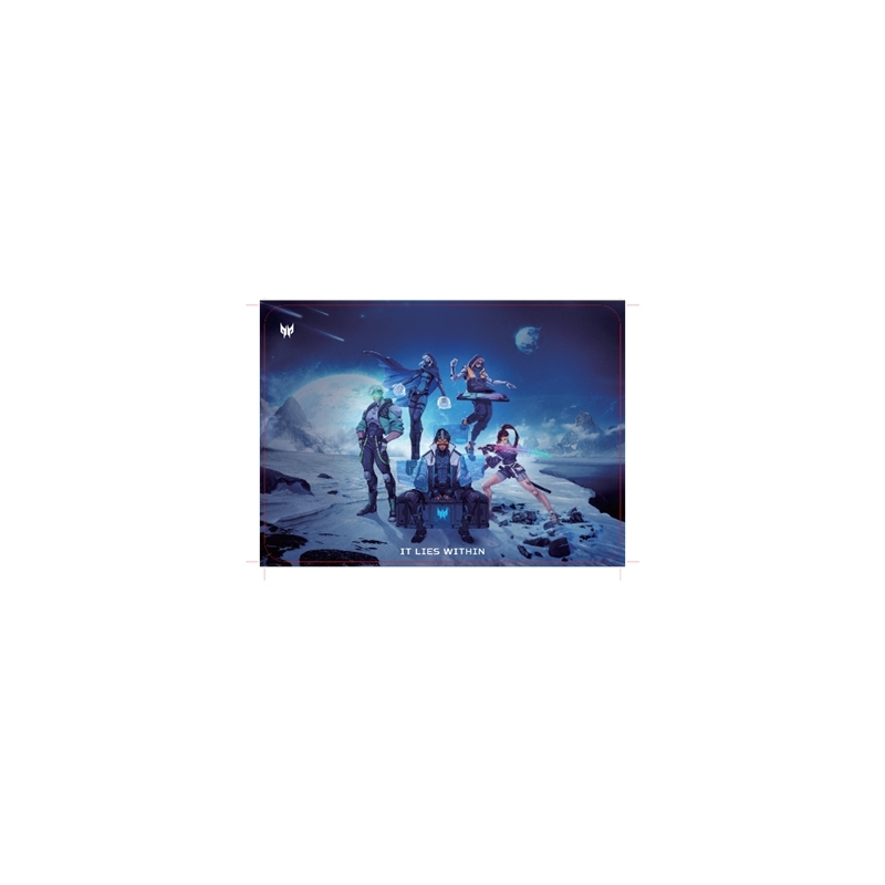 Acer Predator Gaming Mousepad - M size PMP450 Tappetino per mouse per gioco da computer Multicolore