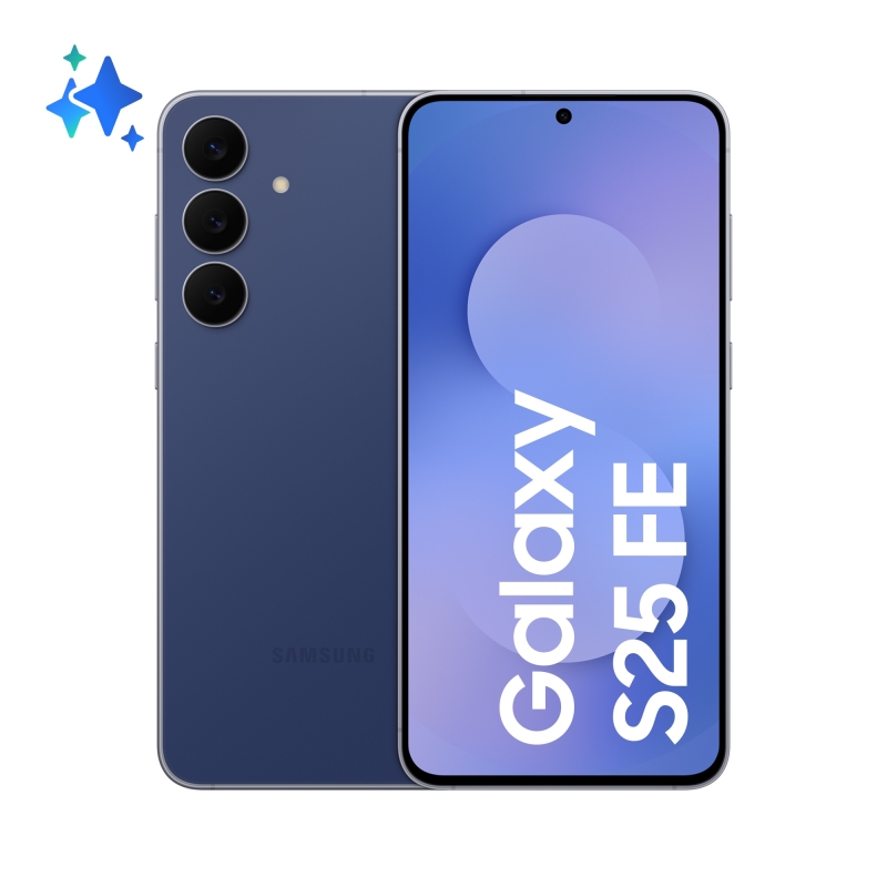 Samsung Galaxy S25 FE, Smartphone AI, Display Dynamic AMOLED 2X 6.7'', Fotocamera 50MP, 8GB RAM, 128GB, Batteria 4.900 mAh, Navy Samsung Galaxy S25 FE, Smartphone AI, Display Dynamic AMOLED 2X 6.7'', Fotocamera 50MP, 8GB RAM, 128GB, Batteria 4.900 mAh, Navy