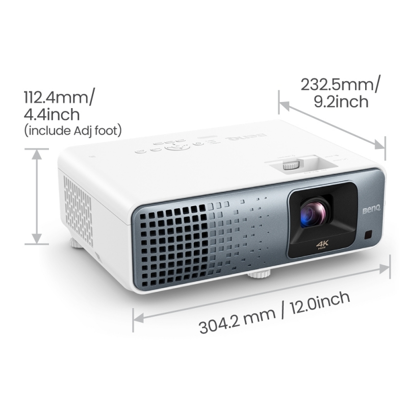BenQ TK710 Projecteur à focale standard 3200 ANSI lumens DLP UHD 4K (3840x2160) Compatibilité 3D Noir, Blanc