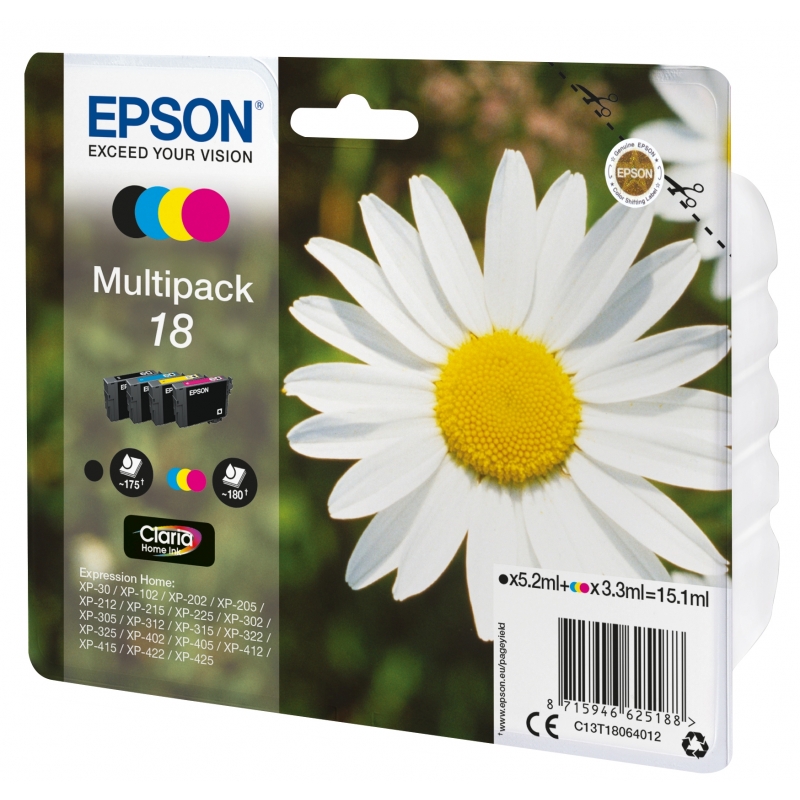 Epson Daisy Multipack 4 Farben 18 Claria Home Ink