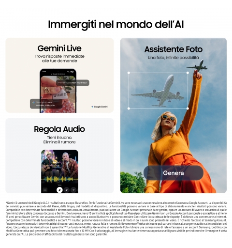 Samsung Galaxy S25 FE, Smartphone AI, Display Dynamic AMOLED 2X 6.7'', Fotocamera 50MP, 8GB RAM, 128GB, Batteria 4.900 mAh,