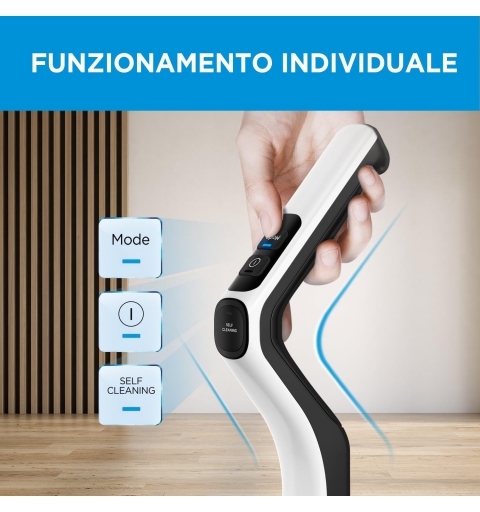 Midea MWD-X6 scopa elettrica Aspirapolvere Wet & Dry 2 in 1 Batteria Secco e bagnato Senza sacchetto 0,6 L 190 W Nero, Blu 2,5