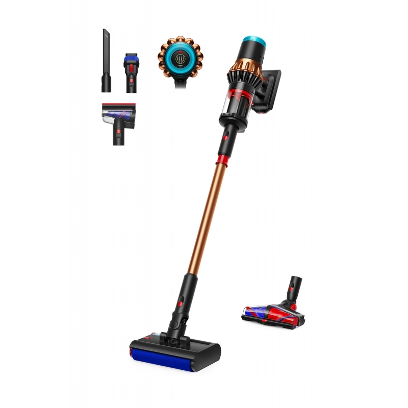 Dyson V16 Piston Animal Submarine Aspiradora escoba 2 en 1 Batería Secar HEPA Sin bolsa 900 W Negro, Cobre