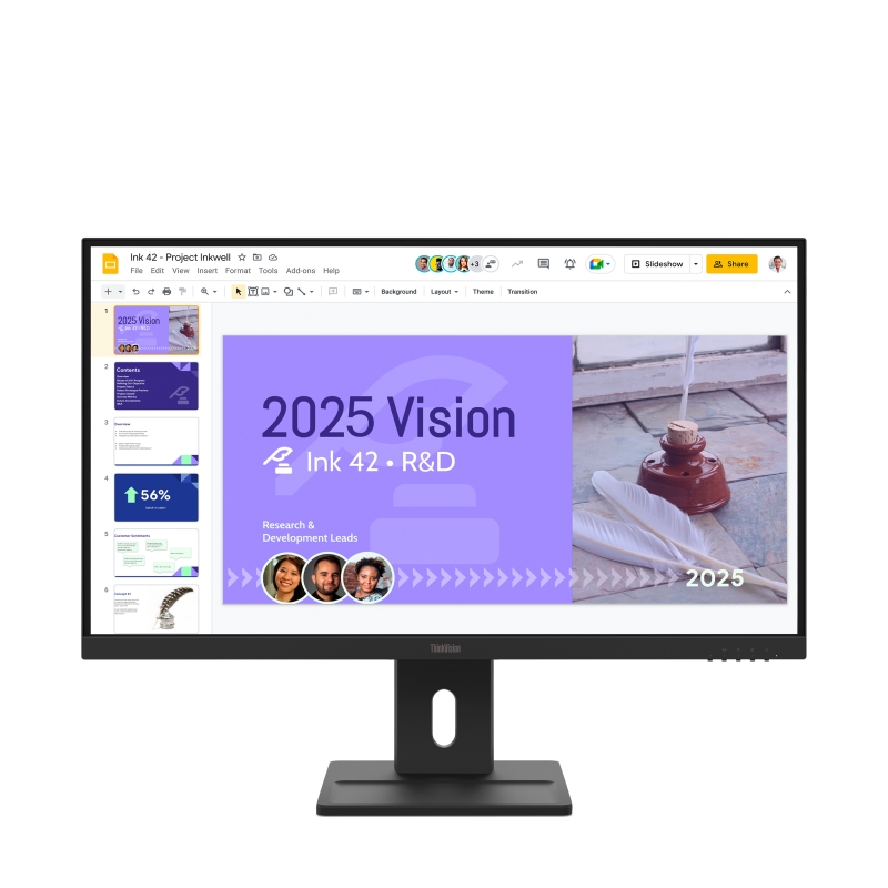 Lenovo ThinkVision E27Q-40 LED display 68.6 cm (27") 2560 x 1440 pixels Quad HD LCD Black