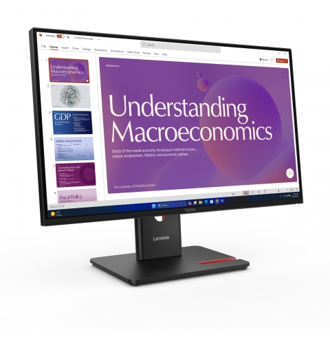 Lenovo ThinkVision T24D-40 LED display 60,5 cm (23.8") 1920 x 1080 pixels Full HD LCD Noir