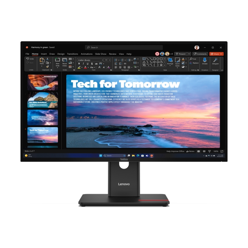 Lenovo ThinkVision T27QD-40 LED display 68,6 cm (27") 2560 x 1440 Pixeles Wide Quad HD Negro