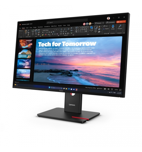 Lenovo ThinkVision T27QD-40 LED display 68,6 cm (27") 2560 x 1440 Pixel Wide Quad HD Schwarz