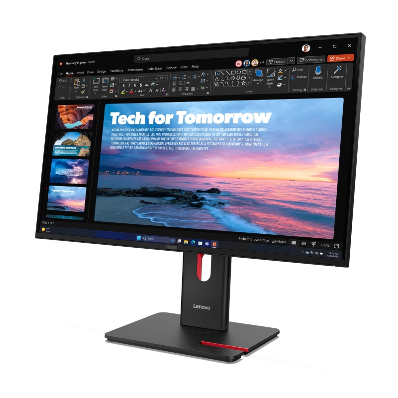 Lenovo ThinkVision T27QD-40 LED display 68,6 cm (27") 2560 x 1440 Pixel Wide Quad HD Nero Lenovo ThinkVision T27QD-40 LED display 68,6 cm (27") 2560 x 1440 Pixel Wide Quad HD Nero