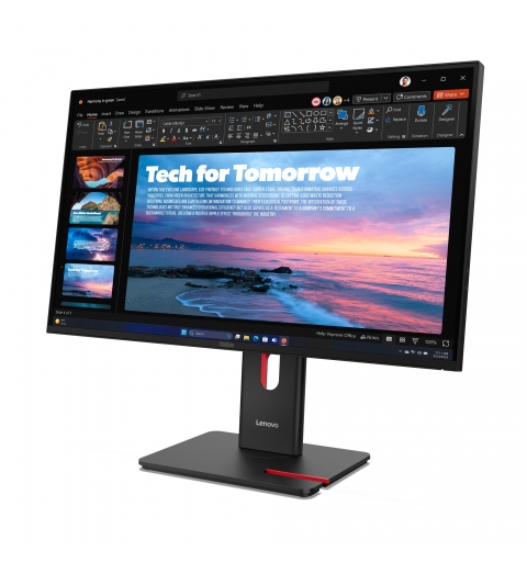 Lenovo ThinkVision T27QD-40 LED display 68,6 cm (27") 2560 x 1440 Pixel Wide Quad HD Nero