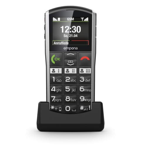 Emporia emporiaSIMPLICITY 5,08 cm (2") 90 g Negro, Plata Teléfono para personas mayores