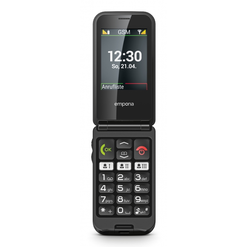 Emporia emporiaTALKglam 6,1 cm (2.4") 94 g Noir Téléphone numérique
