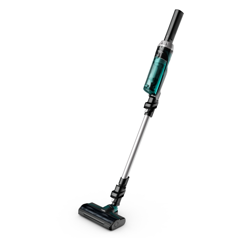 Rowenta RH1127 Aspirateur-balai 2 en 1 Batterie Sec Sans sac 0,4 L Bleu, Aluminium