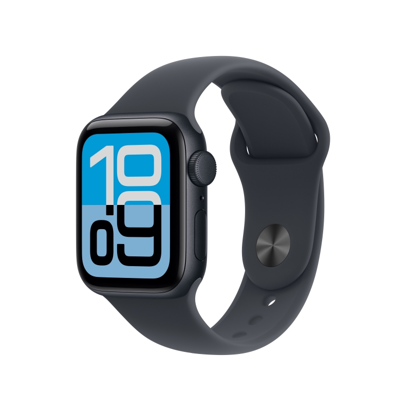 Apple Watch SE (3nd generation) SE 3 GPS 40mm Midnight Aluminium Case with Midnight Sport Band - M L