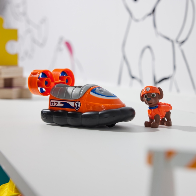 PAW Patrol , Zuma’s Hovercraft, Toy Vehicle with Collectible Action Figure, Sustainably Minded Kids Toys for Boys & Girls Ages