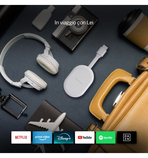 Thomson Go Cast 150 HDMI 4K Ultra HD Google TV Blanc