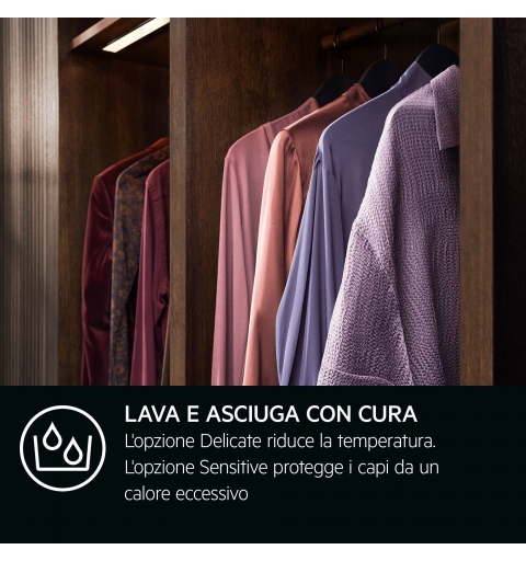 AEG Series 8000 TR8HG8B tumble dryer Freestanding Front-load 8 kg White