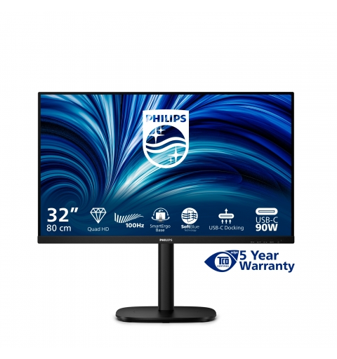 Philips 32B2U3601 00 Monitor PC 80 cm (31.5") 2560 x 1440 Pixel Quad HD LCD Nero