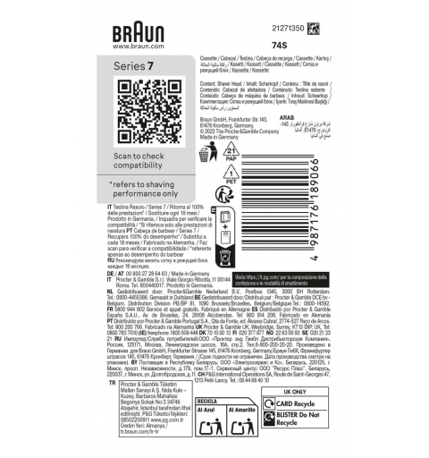 Braun Series 7 74 S Testina per rasatura