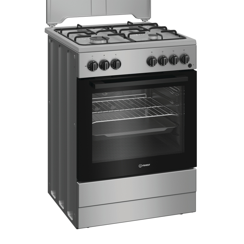 Indesit I6G3PMS Cuisinière A Electrique Gaz Acier inoxydable