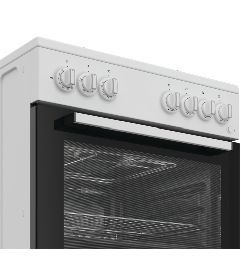 Indesit I6G3PMW Freistehender Herd A Elektro Gaskochfeld Weiß