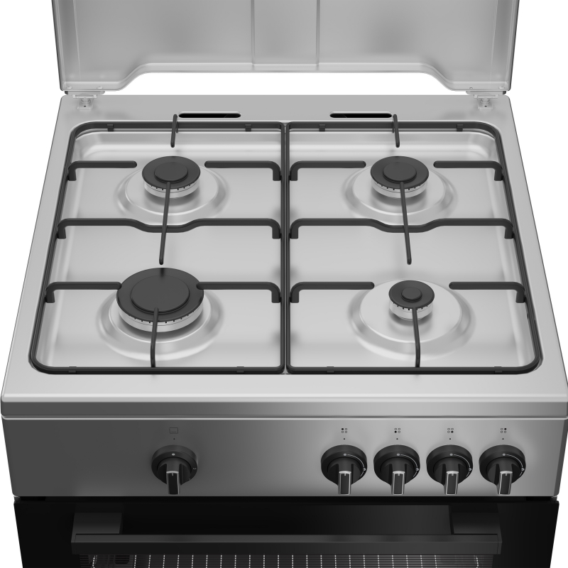 Indesit I6GGKMS Cocina independiente A+ Gas Encimera de gas Acero inoxidable