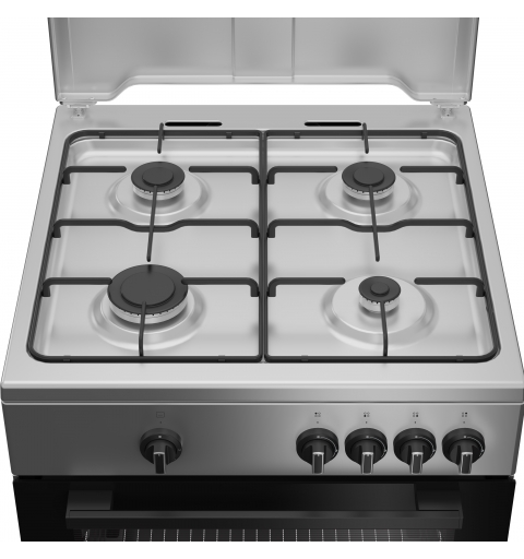 Indesit I6GGKMS Cocina independiente A+ Gas Encimera de gas Acero inoxidable