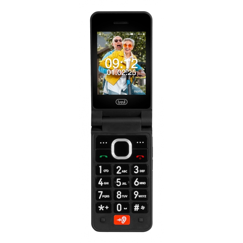 Trevi FLEX PLUS 95 4G 7,11 cm (2.8") 210 g Noir Téléphone pour seniors