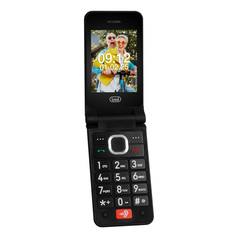 Trevi FLEX PLUS 95 4G 7,11 cm (2.8") 210 g Noir Téléphone pour seniors