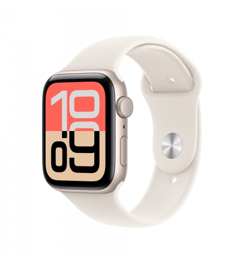 Apple Watch SE (3nd generation) SE 3 GPS 44mm Cassa Alluminio Galassia con Sport Band Galassia - M L