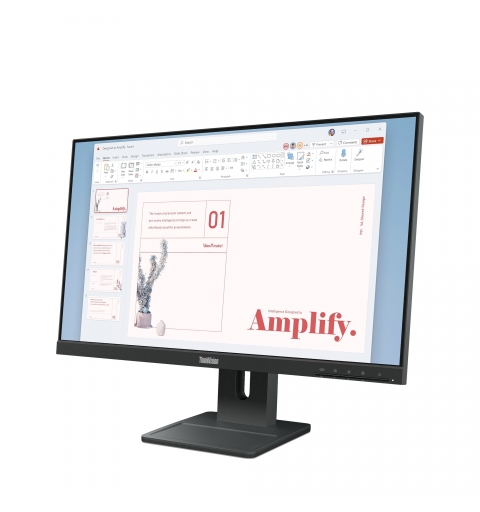 Lenovo ThinkVision E24-40 LED display 60.5 cm (23.8") 1920 x 1080 pixels Full HD LCD Black