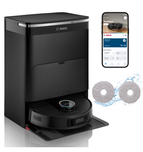 Bosch BCRDW3BX Roboter-Staubsauger 0,275 l Beutellos Schwarz