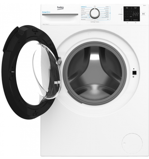 Beko b300 BMWU3821W Lavatrice 8kg, Classe A, 1200giri, colore bianco, tecnologia EnergySpin™, cassetto detersivo autopulente