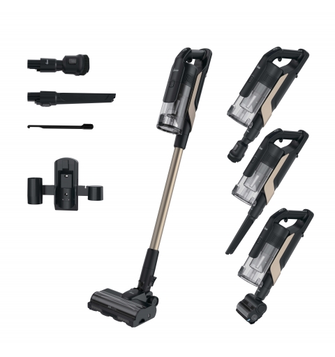 Hoover HF610P 011 Stabstaubsauger Akku Trocken EPA Beutellos 0,7 l 660 W Schwarz, Metallisch 4 Ah