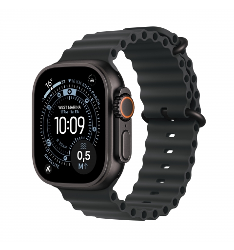 Apple Watch Ultra 3 OLED 49 mm Digital 422 x 514 Pixeles Pantalla táctil 5G Negro Wifi GPS (satélite)